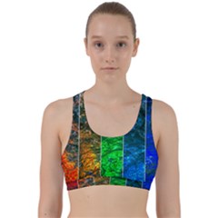Rainbow Of Water Back Weave Sports Bra by FunnyCow