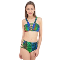 Rainbow Of Water Cage Up Bikini Set by FunnyCow