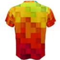 Abstract Background Square Colorful Men s Cotton Tee View2