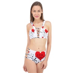 Singing Heart Cage Up Bikini Set by FunnyCow