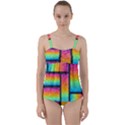 Background Colorful Abstract Twist Front Tankini Set View1