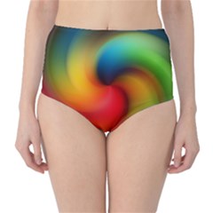 Abstract Spiral Art Creativity Classic High-waist Bikini Bottoms by Nexatart