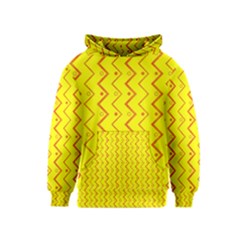 Yellow Background Abstract Kids  Pullover Hoodie by Nexatart