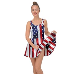 American Usa Flag Vertical Inside Out Casual Dress by FunnyCow