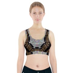 Butterflies And Flowers A In Romantic Universe Sports Bra With Pocket by pepitasart