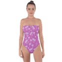 Tropical pattern Tie Back One Piece Swimsuit View1