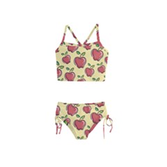 Seamless Pattern Healthy Fruit Girls  Tankini Swimsuit by Nexatart