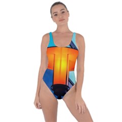 Orange Light Bring Sexy Back Swimsuit by FunnyCow
