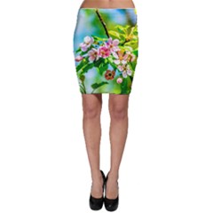 Crab Apple Flowers Bodycon Skirt by FunnyCow
