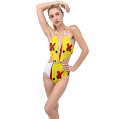 Kawaii Cute Tennants Lager Can Plunging Cut Out Swimsuit by CuteKawaii1982
