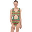 Shapes rows pattern                                      Center Cut Out Swimsuit View1