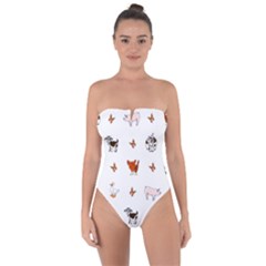 Farm Animals Tie Back One Piece Swimsuit by IIPhotographyAndDesigns
