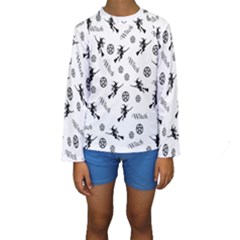 Witches And Pentacles Kids  Long Sleeve Swimwear