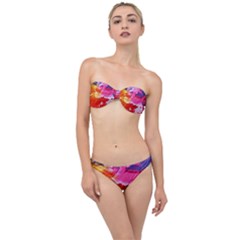Red Purple Paint                                     Classic Bandeau Bikini Set by LalyLauraFLM