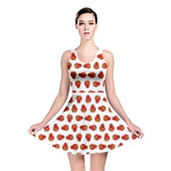 Red Peppers Pattern Reversible Skater Dress by SuperPatterns