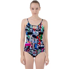Time To Choose A Scooter Cut Out Top Tankini Set by FunnyCow