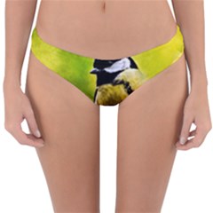 Tomtit Bird Dressed To The Season Reversible Hipster Bikini Bottoms by FunnyCow