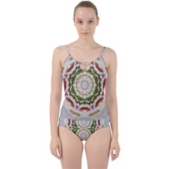 Fauna In Bohemian Midsummer Style Cut Out Top Tankini Set by pepitasart