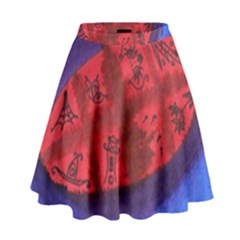 Red Egg High Waist Skirt by snowwhitegirl