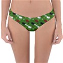 Snow Sleigh Deer Green Reversible Hipster Bikini Bottoms View1