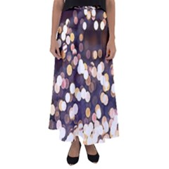 Bright Light Pattern Flared Maxi Skirt by FunnyCow