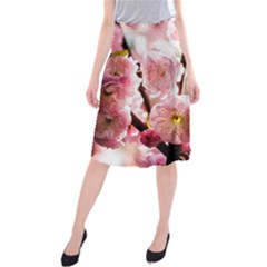 Blooming Almond At Sunset Midi Beach Skirt by FunnyCow