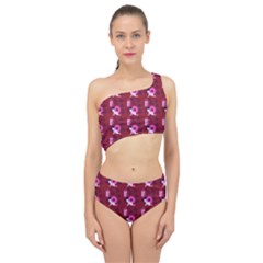 Punk Baby Red Spliced Up Two Piece Swimsuit