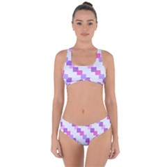 Geometric Squares Criss Cross Bikini Set by snowwhitegirl