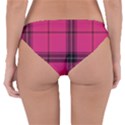 Dark Pink Plaid Reversible Hipster Bikini Bottoms View4