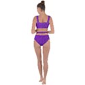 Purple  Glitter Bandaged Up Bikini Set  View2