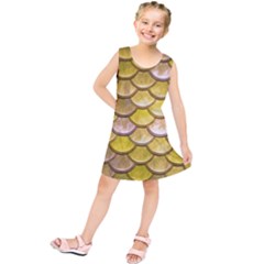 Yellow  Mermaid Scale Kids  Tunic Dress by snowwhitegirl
