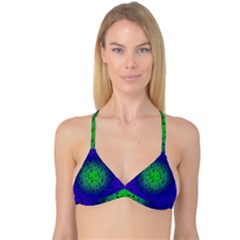 Blue Music Green Moon Reversible Tri Bikini Top by snowwhitegirl