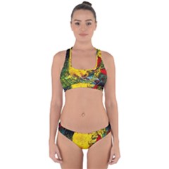 Yellow Chik Cross Back Hipster Bikini Set by bestdesignintheworld
