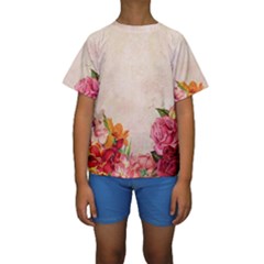 Flower 1646045 1920 Kids  Short Sleeve Swimwear by vintage2030