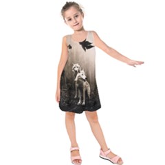 Wolfs Kids  Sleeveless Dress by Valentinaart