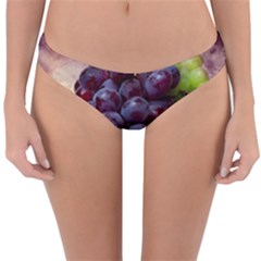 Red And Green Grapes Reversible Hipster Bikini Bottoms by FunnyCow