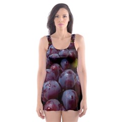 Red And Green Grapes Skater Dress Swimsuit by FunnyCow