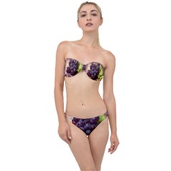 Red And Green Grapes Classic Bandeau Bikini Set by FunnyCow