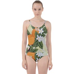 Orange Blossoms Cut Out Top Tankini Set by lwdstudio
