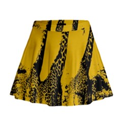 Giraffe  Mini Flare Skirt by Valentinaart