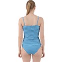 Oktoberfest Bavarian Blue and White Checkerboard Cut Out Top Tankini Set View2