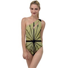 Window About Glass Metal Weathered To One Side Swimsuit by Sapixe