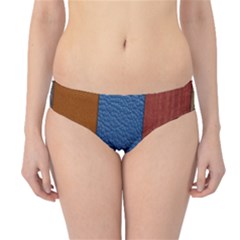 Leather Background Structure Orange Hipster Bikini Bottoms by Sapixe