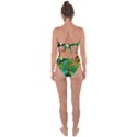 Tropical Pelican Tiger Jungle Blue Tie Back One Piece Swimsuit View2