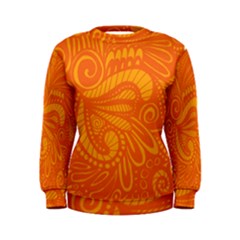 Pop Orange Women s Sweatshirt by ArtByAmyMinori
