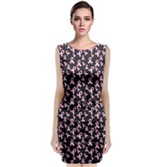 Breast Cancer Wallpapers Sleeveless Velvet Midi Dress by Alisyart