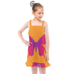 Butterfly Wings Insect Nature Kids  Overall Dress by Nexatart