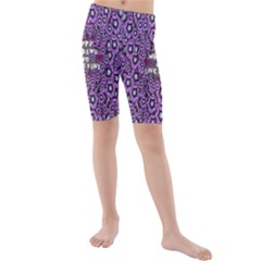 Forest Of Climbing Flowers And Life Is Fine Kids  Mid Length Swim Shorts by pepitasart