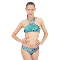 Mesmerizing Mermaid High Neck Bikini Set by chellerayartisans