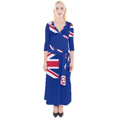 Government Ensign Of Northern Ireland, 1929-1973 Quarter Sleeve Wrap Maxi Dress by abbeyz71